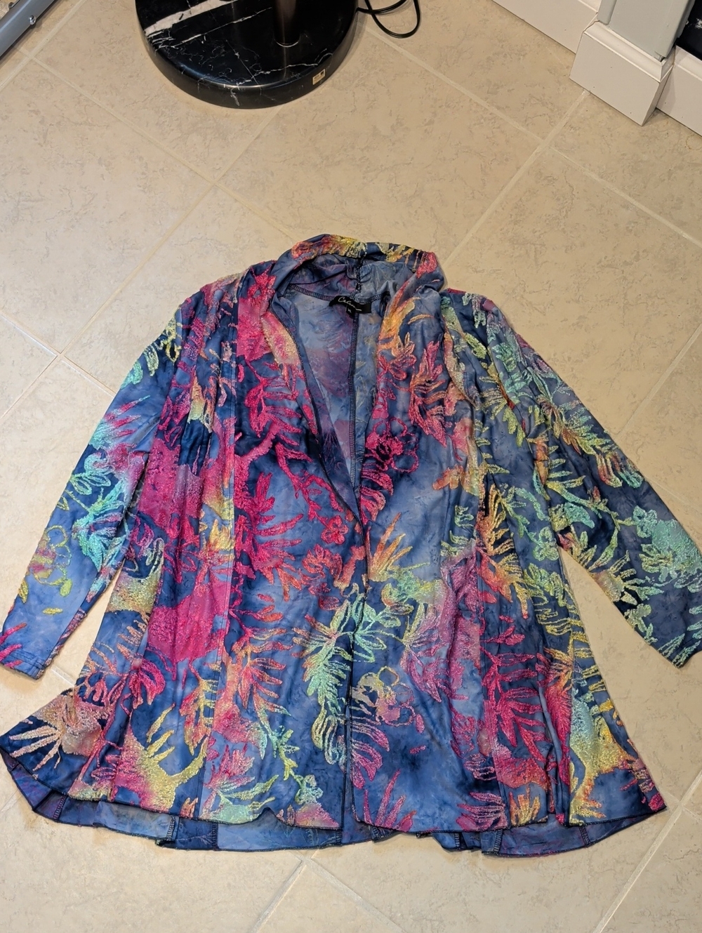 Vintage Caleoas Colorful Rayon Cardigan